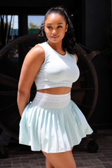 Active Skort Set - Sky Blue