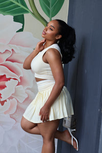 Active Skort Set - Pastel Yellow