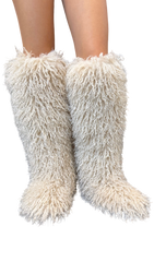 Snow Plush Shaggy Knee-High Boots