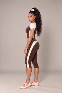 Mocha Sculpt Capri Set