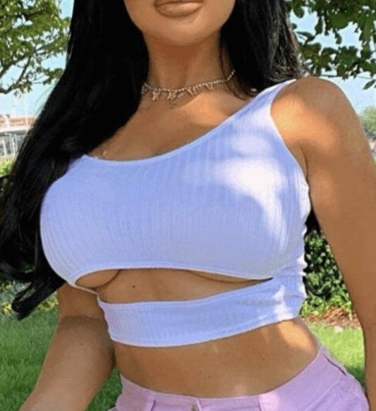 Cut out front Crop Top